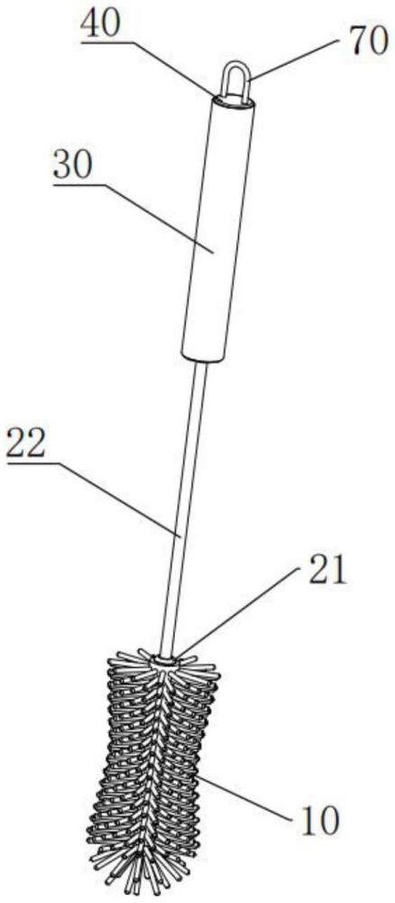 一種按壓旋轉(zhuǎn)清潔刷工具的制作方法