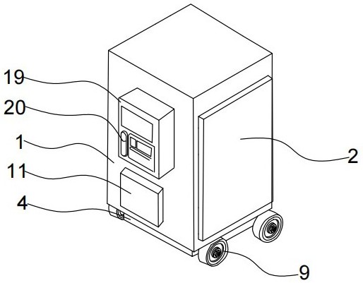 移動(dòng)式AED機(jī)箱的制作方法