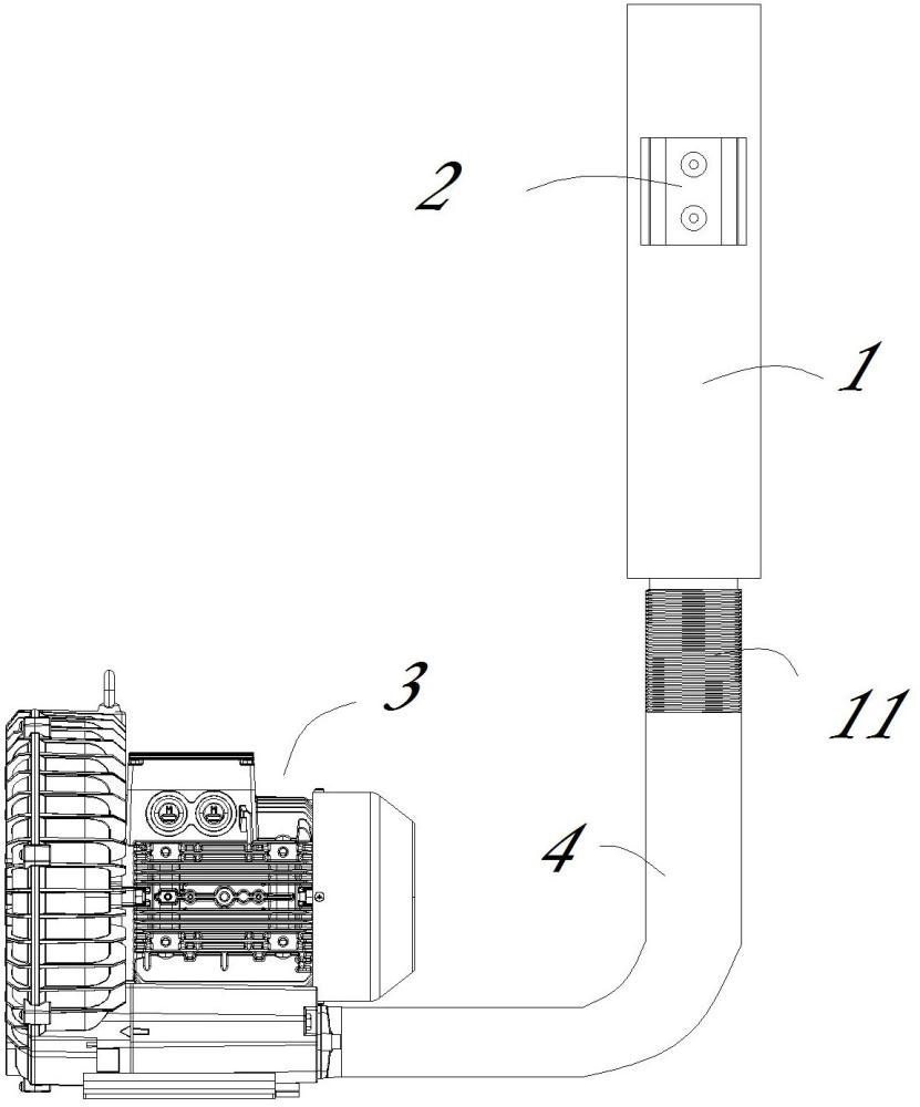 下圓片切割廢渣吸料機(jī)構(gòu)的制作方法