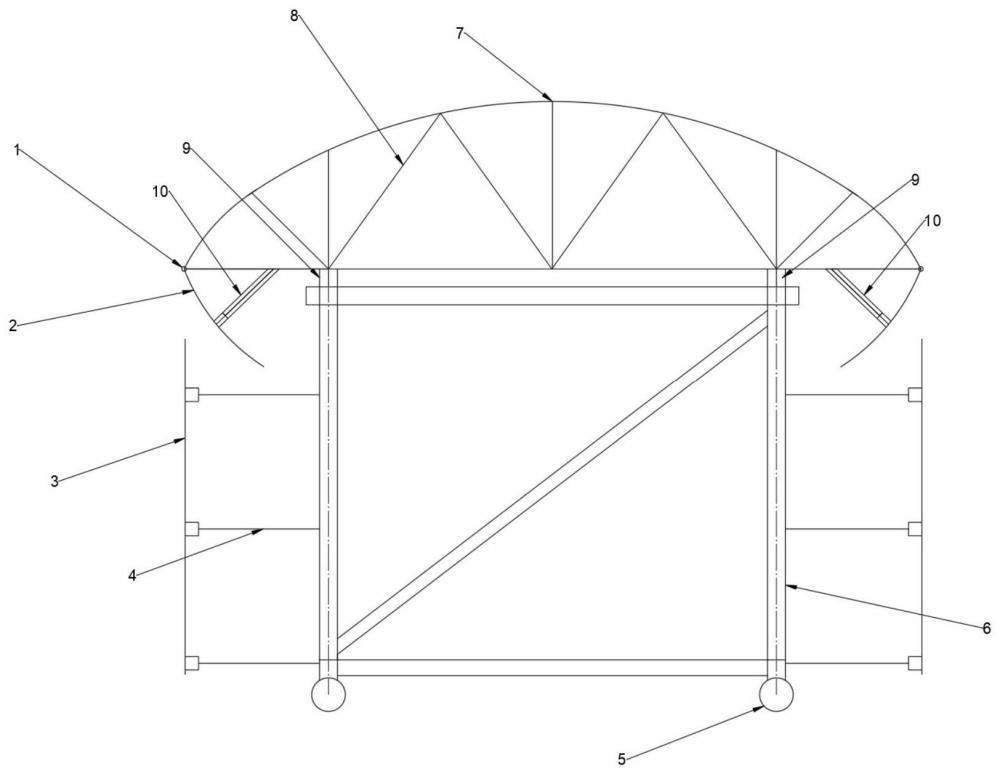 一種礦用自適應(yīng)調(diào)整整體鋼模臺(tái)車的制作方法