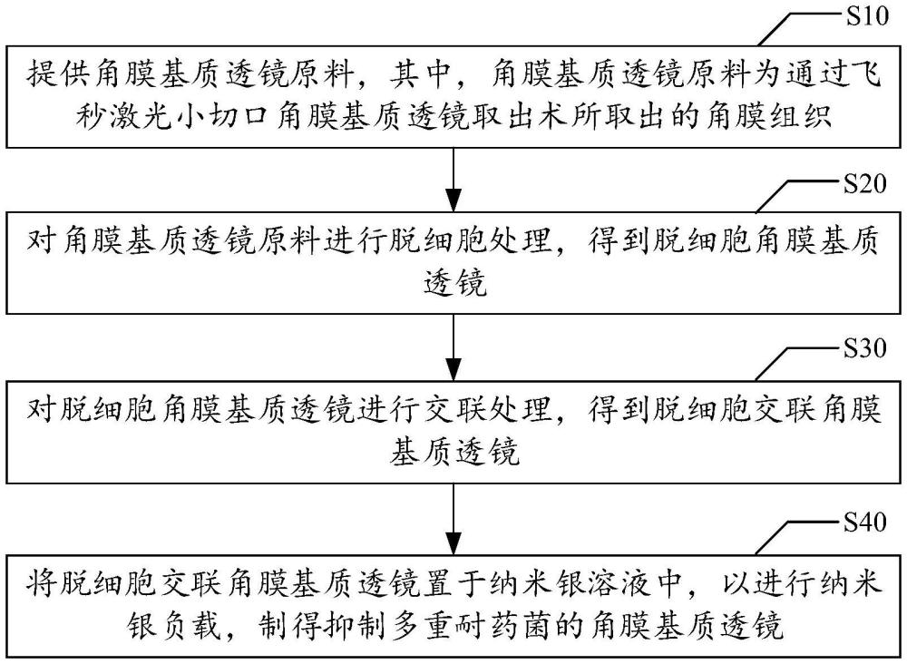 抑制多重耐藥菌的角膜基質透鏡及其制備方法與流程