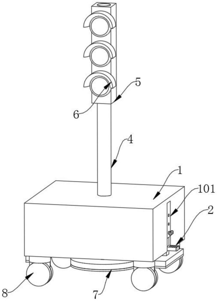 一種建筑用防止晃動的智慧城市信號燈的制作方法