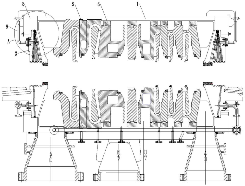 新型機(jī)殼結(jié)構(gòu)和離心壓縮機(jī)的制作方法