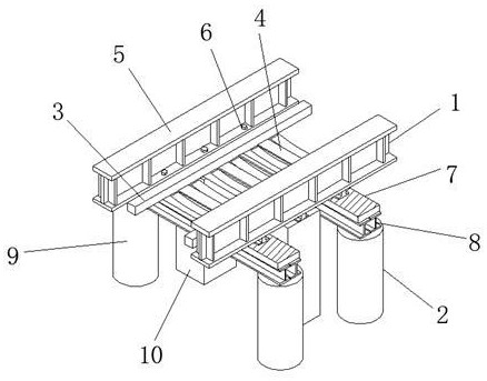 一種用于連續(xù)鋼梁跨越既有鐵路施工建造結(jié)構(gòu)的制作方法
