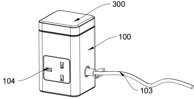 一種具有智能折疊無(wú)線充電組件的插座的制作方法