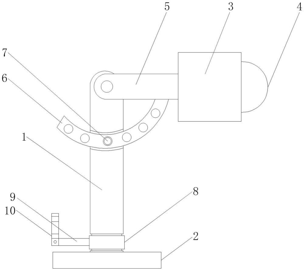 一種易于安裝調(diào)節(jié)的建筑施工照明裝置的制作方法