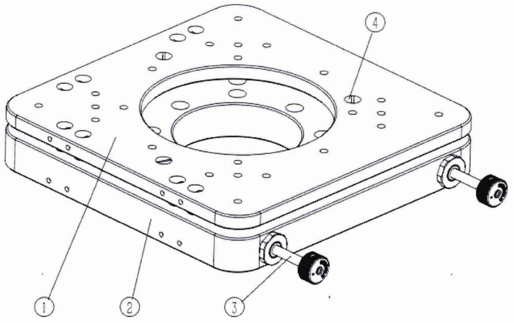 一種手動(dòng)兩軸傾斜臺(tái)的制作方法