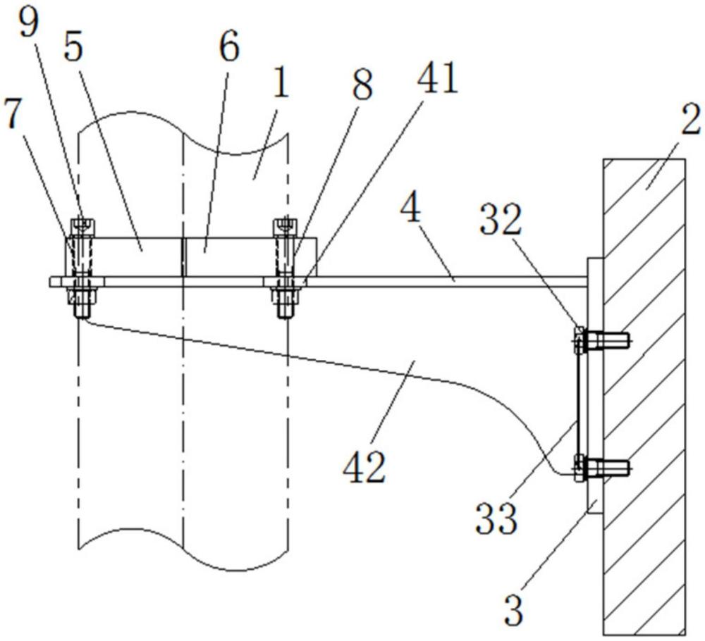 一種可調(diào)節(jié)的平衡器空氣管路用固定裝置的制作方法