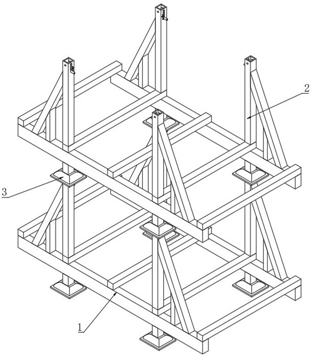 一種建筑施工用物料架的制作方法