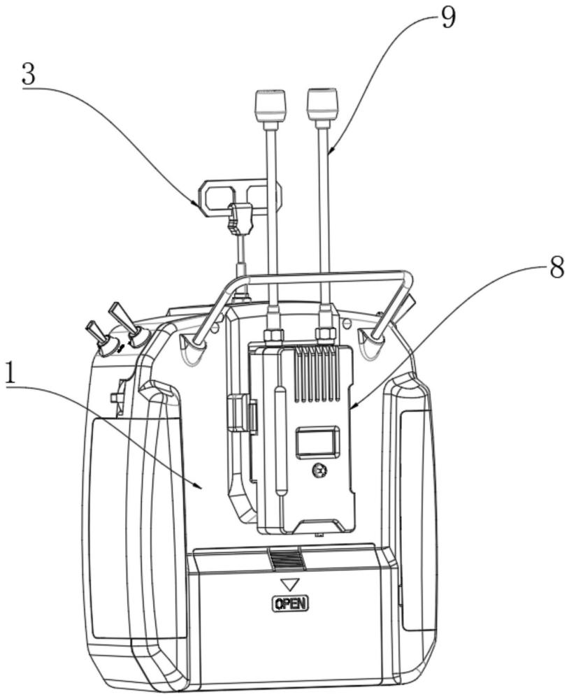 一種外置圖像傳輸模塊的無(wú)人機(jī)遙控器的制作方法