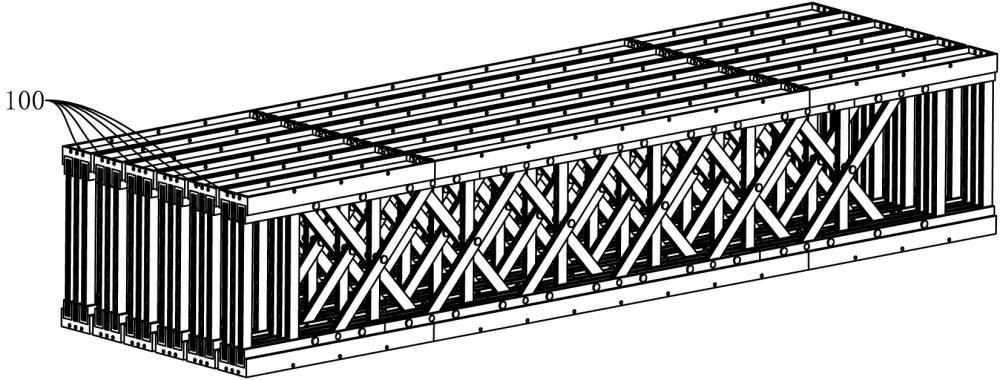 一種基于可折疊桁架的裝配式搶修梁