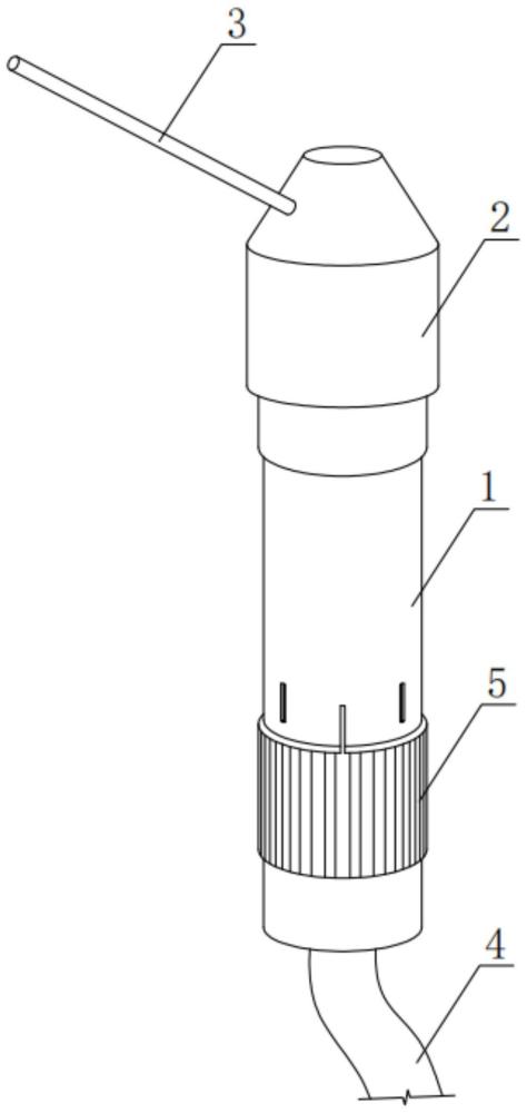 一種可控制電焊機(jī)電流開關(guān)的水下焊把