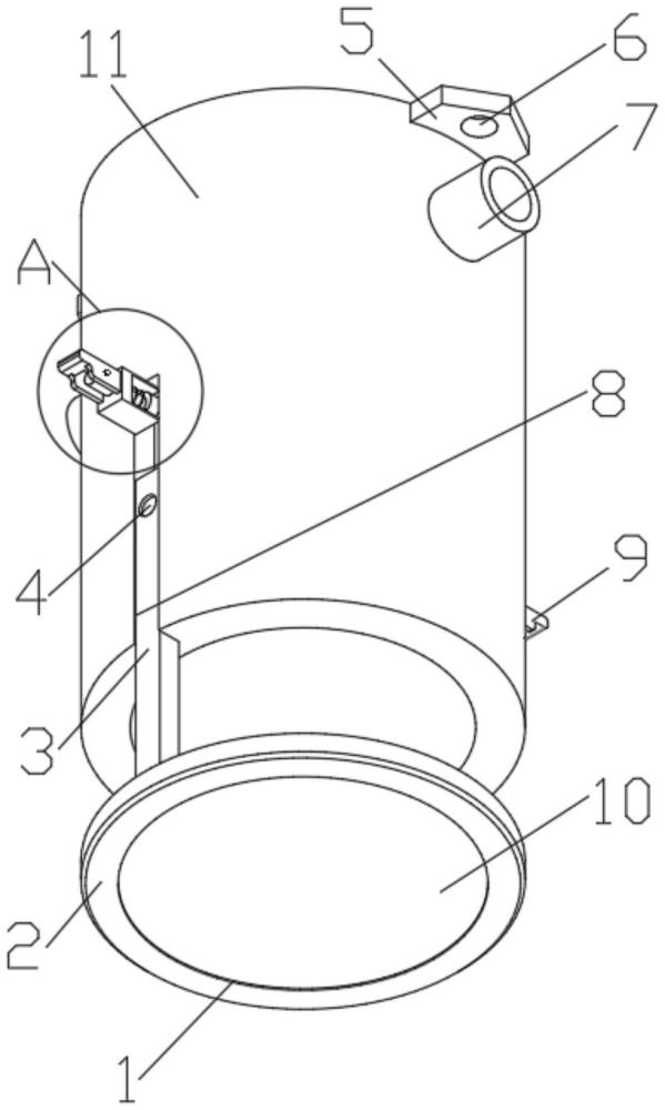 一種火焰探測器鏡片固定結(jié)構(gòu)的制作方法