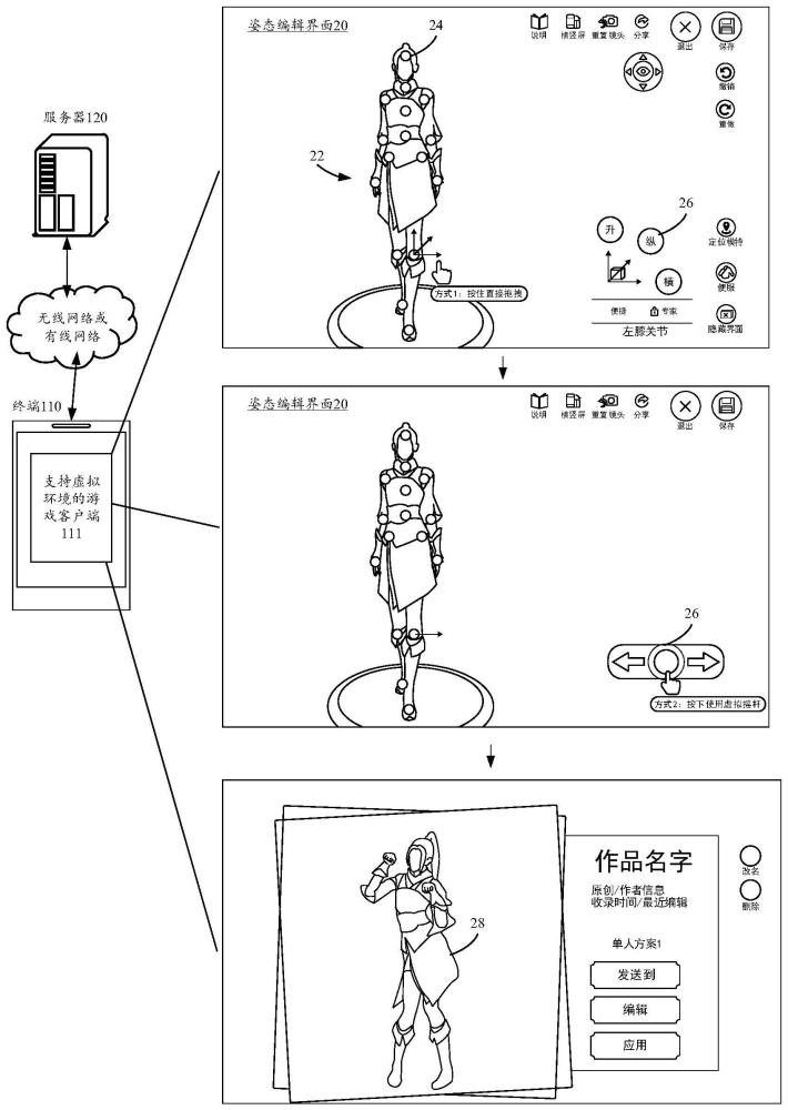 虛擬角色的姿態(tài)編輯方法、裝置、設(shè)備及存儲介質(zhì)與流程