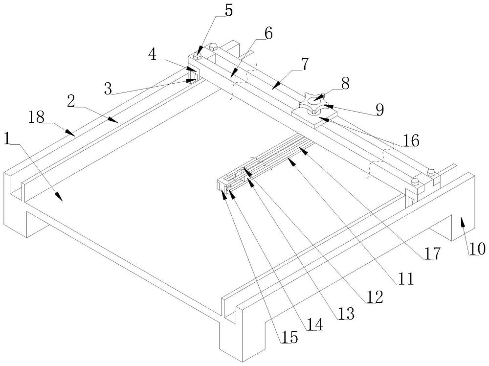 一種阻燃絕緣3D玻纖布的劃線工裝的制作方法