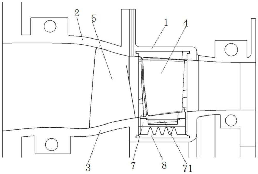 用于研究篦齒封嚴(yán)引氣射流結(jié)構(gòu)對(duì)壓氣機(jī)性能影響的實(shí)驗(yàn)件及實(shí)驗(yàn)結(jié)構(gòu)