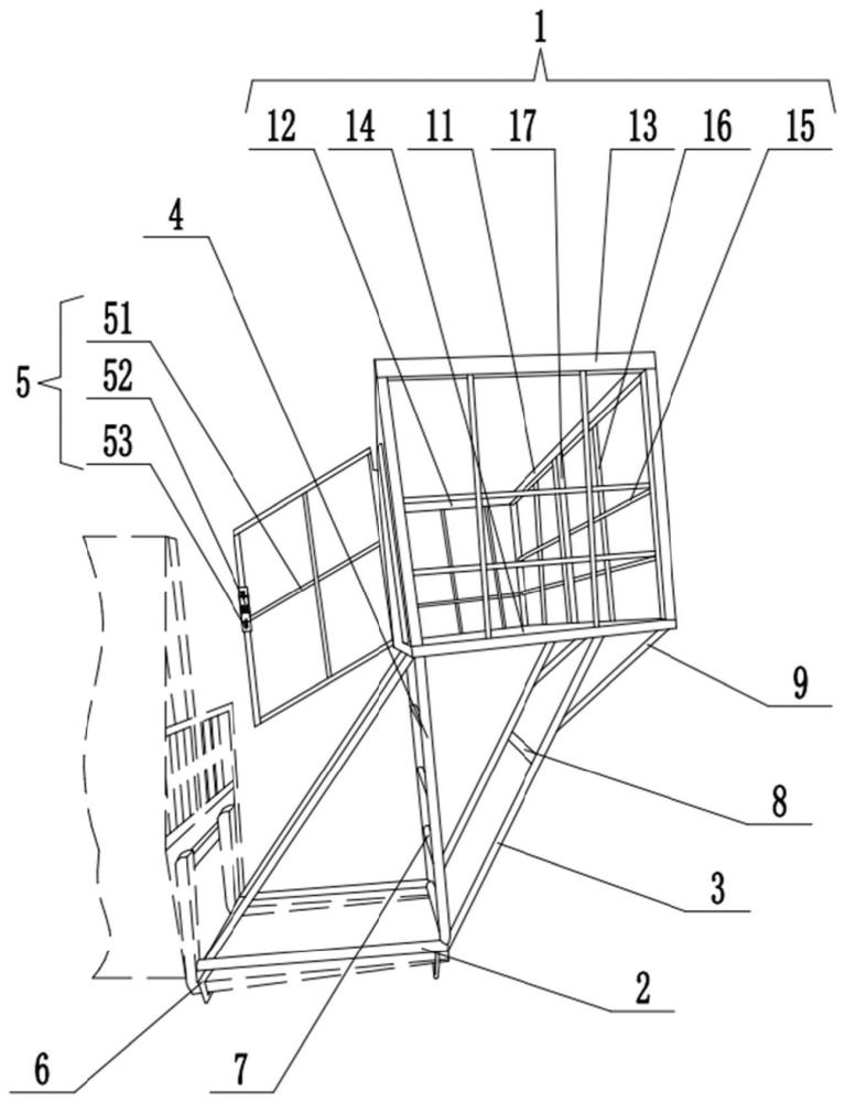 傾斜式叉車升降作業(yè)平臺(tái)的制作方法