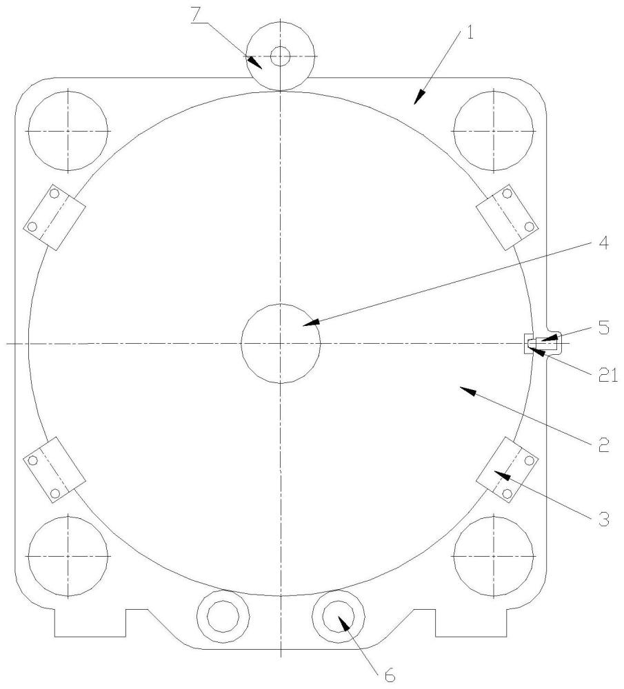 一種轉(zhuǎn)盤式注塑機(jī)的旋轉(zhuǎn)裝置的制作方法