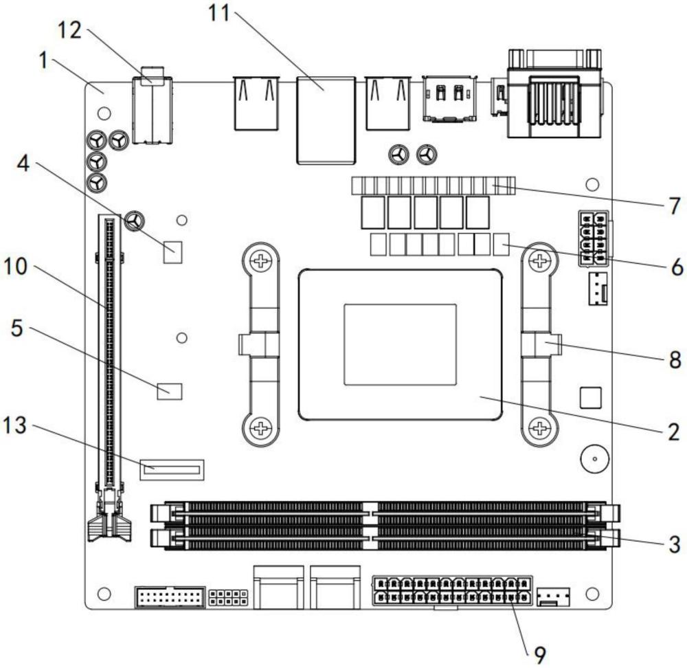 一種載有鉭電容的DDR5臺(tái)式機(jī)主板結(jié)構(gòu)的制作方法