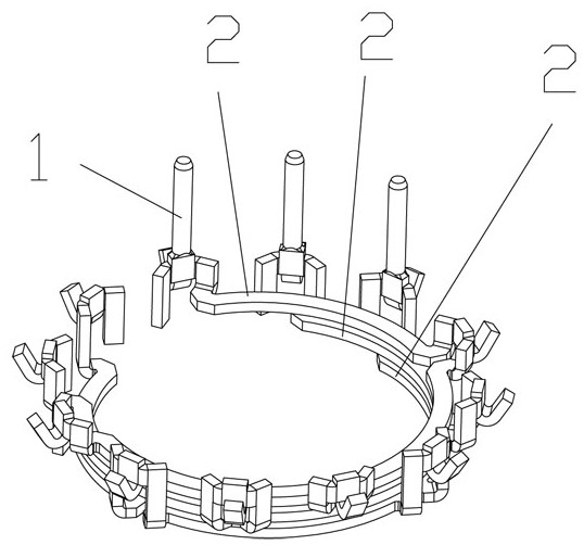 一種多相電機(jī)的相連接片組件結(jié)構(gòu)的制作方法