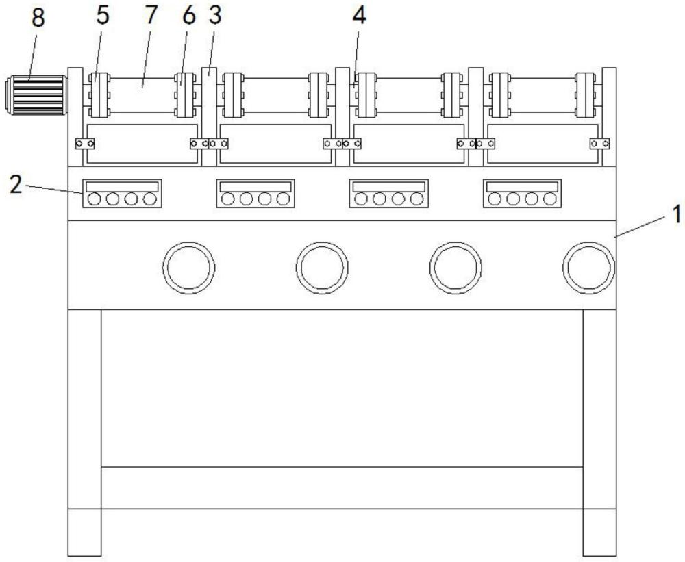 一種絡(luò)筒機的收卷線筒架的制作方法