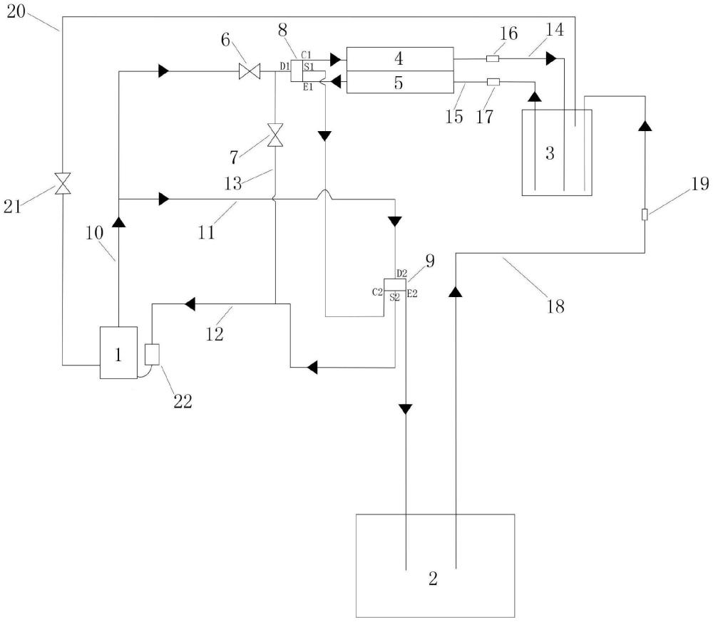 一種內(nèi)機(jī)不停機(jī)化霜空調(diào)系統(tǒng)的制作方法