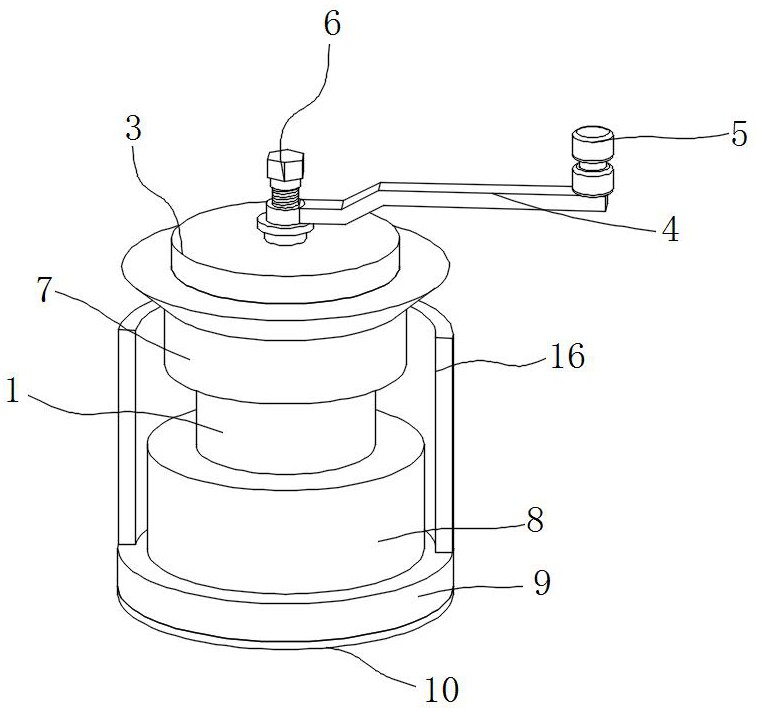 一種手搖式鋁合金研磨器的制作方法