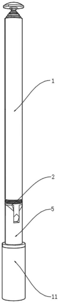 一種傘用伸縮桿結(jié)構(gòu)及使用方法與流程