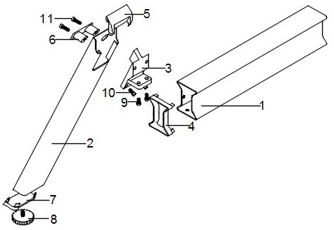 辦公家具鋼結(jié)構(gòu)連接裝置的制作方法