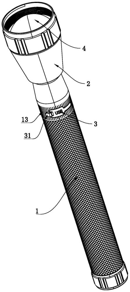 一种带USB接口的手电筒的制作方法