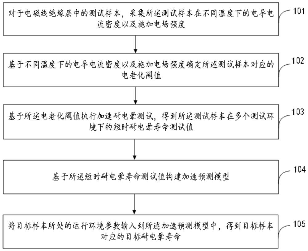 一種電磁線絕緣層耐電暈壽命加速預(yù)測(cè)方法及裝置