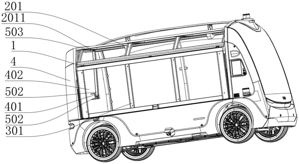 車廂折疊式開艙門結構的制作方法