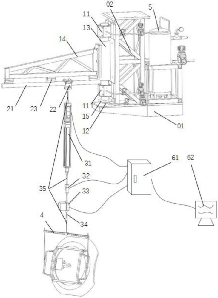 一種擺動(dòng)式跟隨機(jī)構(gòu)及懸吊式重力卸載試驗(yàn)裝置