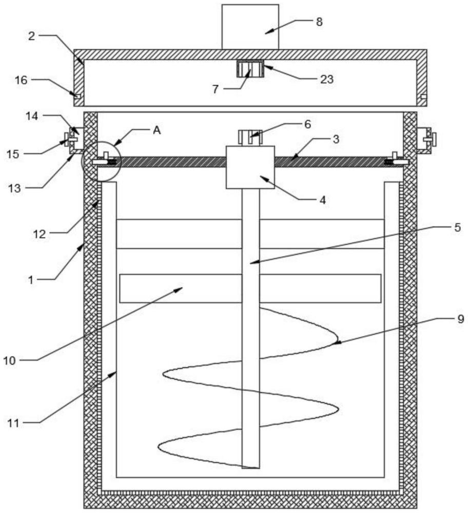 一種建筑防水材料用防水涂料儲存裝置的制作方法