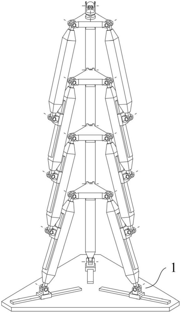 一種可實現(xiàn)大型結(jié)構(gòu)件內(nèi)腔檢測的伸縮式機(jī)器人裝備