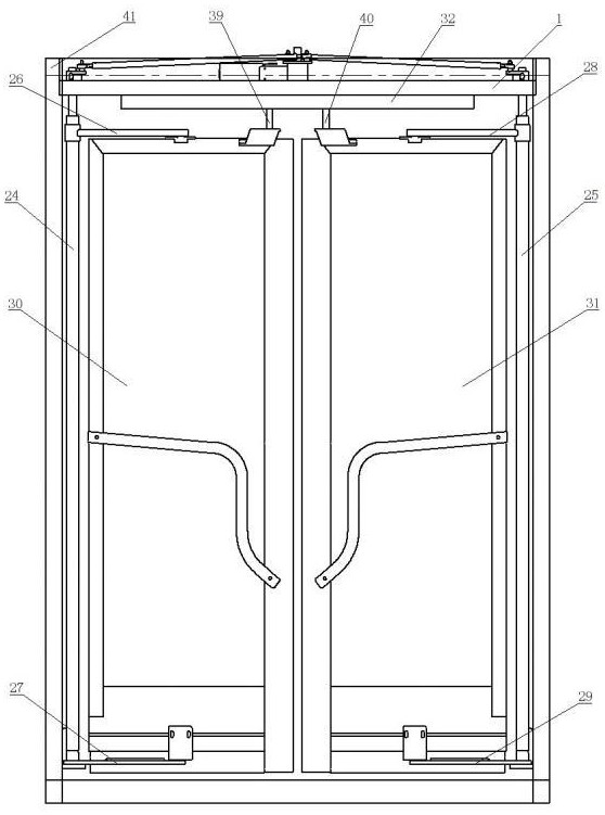 一種電動雙內(nèi)擺門的制作方法