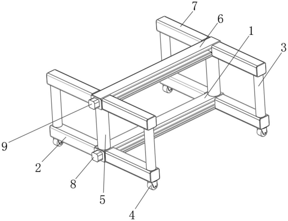 一種小截面管廊施工用可移動(dòng)支架臺(tái)車(chē)的制作方法