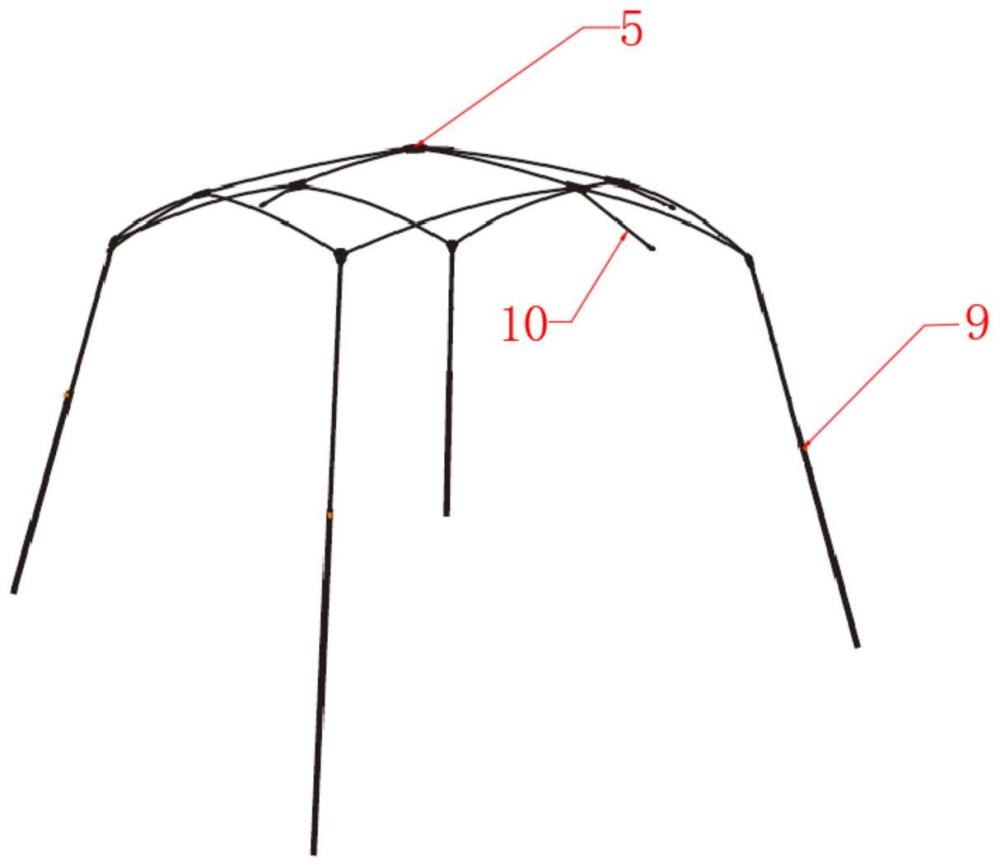 一種帳篷架桿結(jié)構(gòu)的制作方法