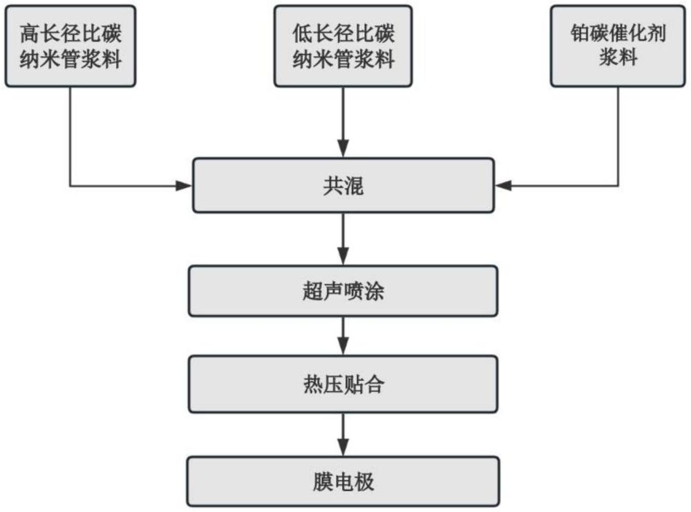 一種基于多尺度碳納米管的燃料電池膜電極的制備方法與流程