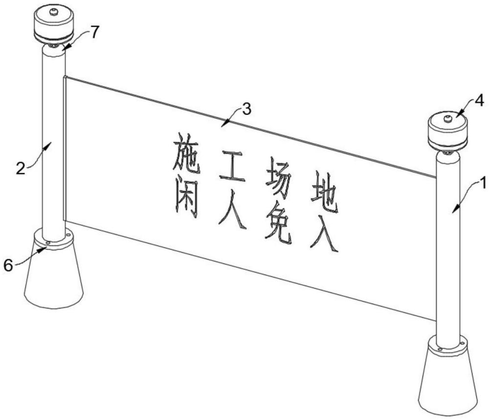 一種吊籃施工地面警戒裝置的制作方法