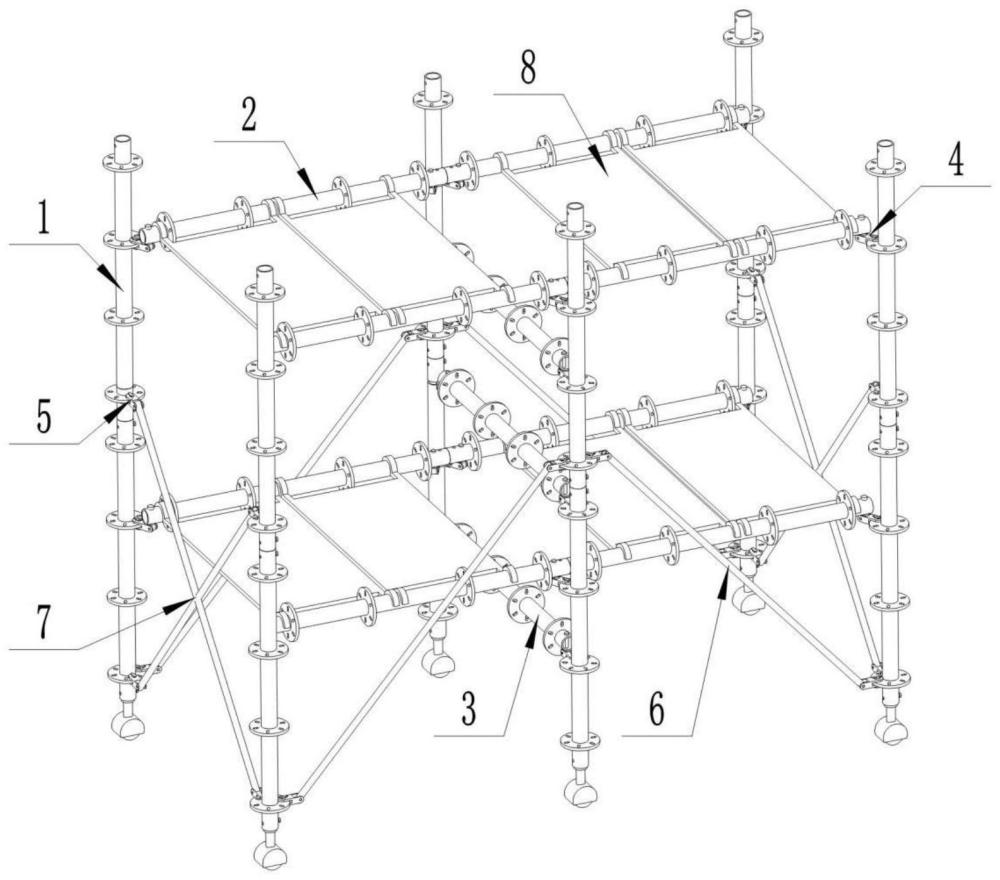 一種建筑施工支架的制作方法