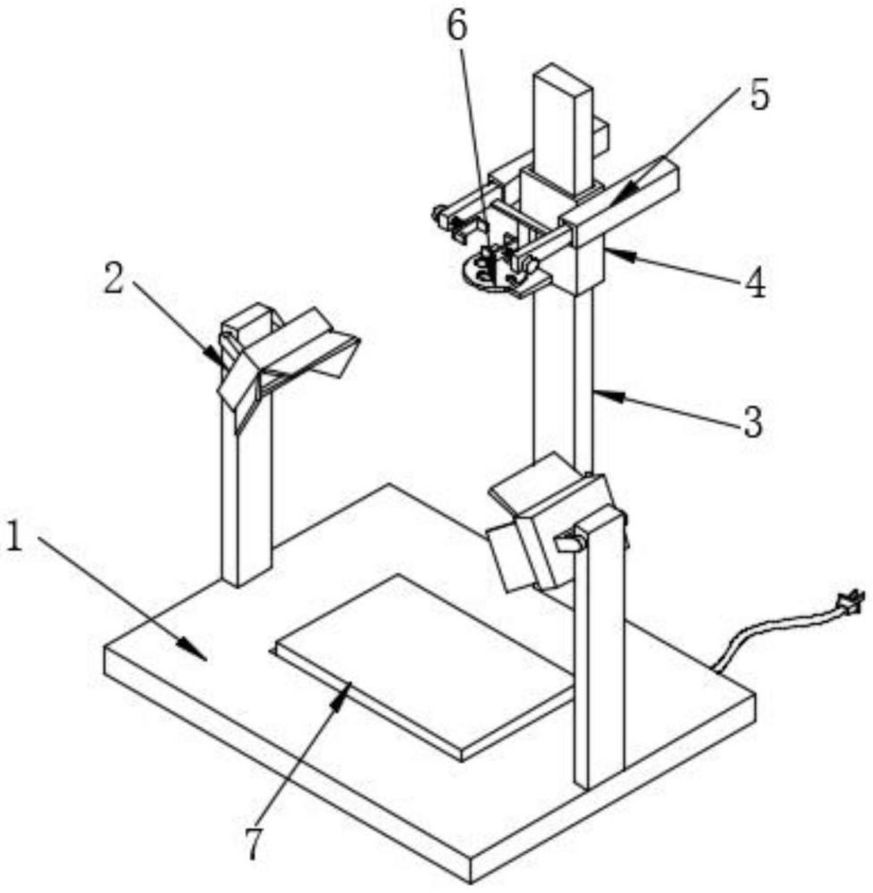 一種可調(diào)試物證翻拍臺(tái)的制作方法
