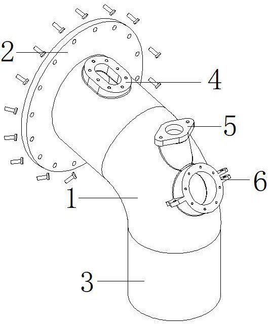 一種煤化工搗固焦爐用便于安全清理堵塞的橋管的制作方法