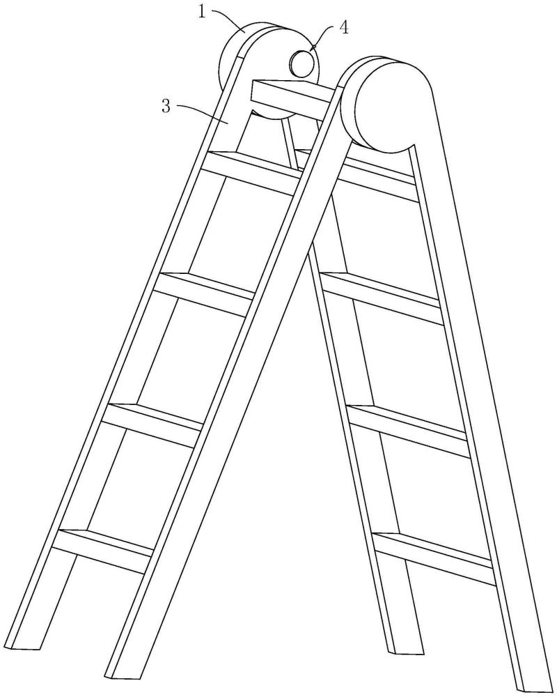 一種用于雙向梯的調(diào)節(jié)式鉸鏈結(jié)構(gòu)的制作方法