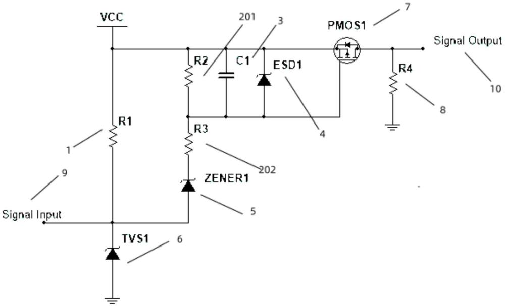 一種適用于轉(zhuǎn)換開關(guān)電器的遠(yuǎn)程PMOS驅(qū)動電路的制作方法