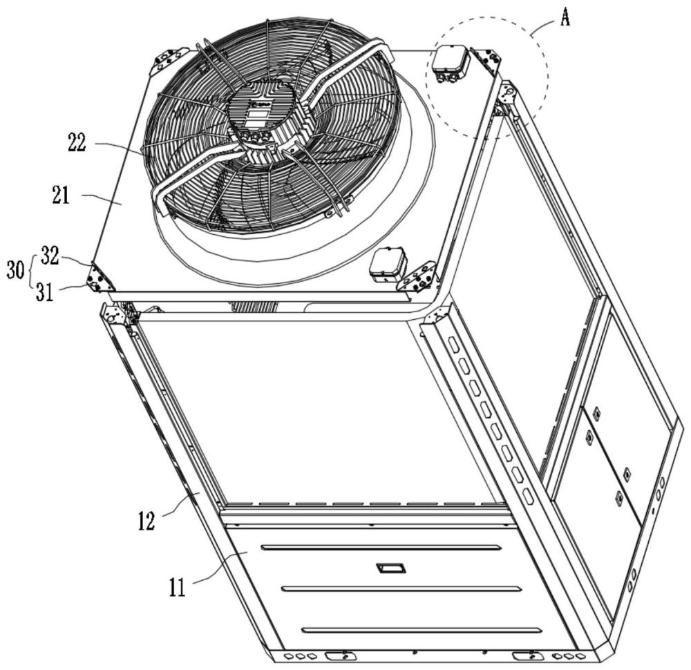 一種風(fēng)機(jī)安裝組件及模塊機(jī)空調(diào)的制作方法