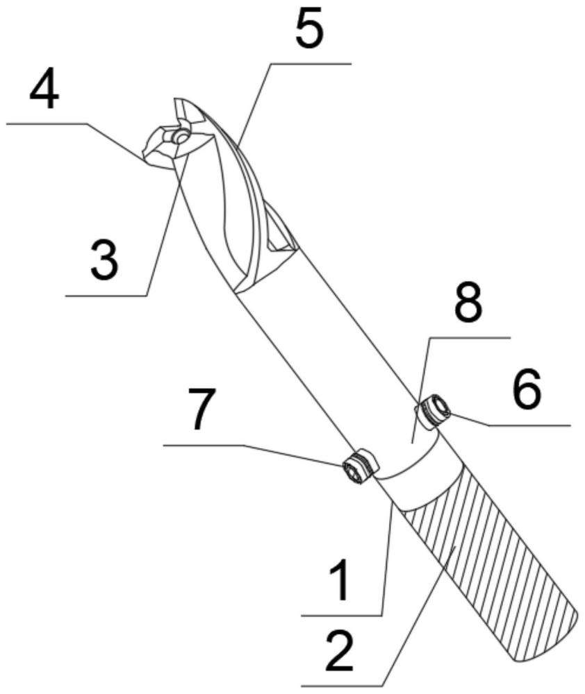 一種雙刃內(nèi)冷擴(kuò)孔成型刀的制作方法