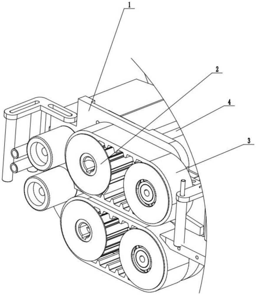 一種機(jī)頭膠條同步移動(dòng)控制機(jī)構(gòu)的制作方法