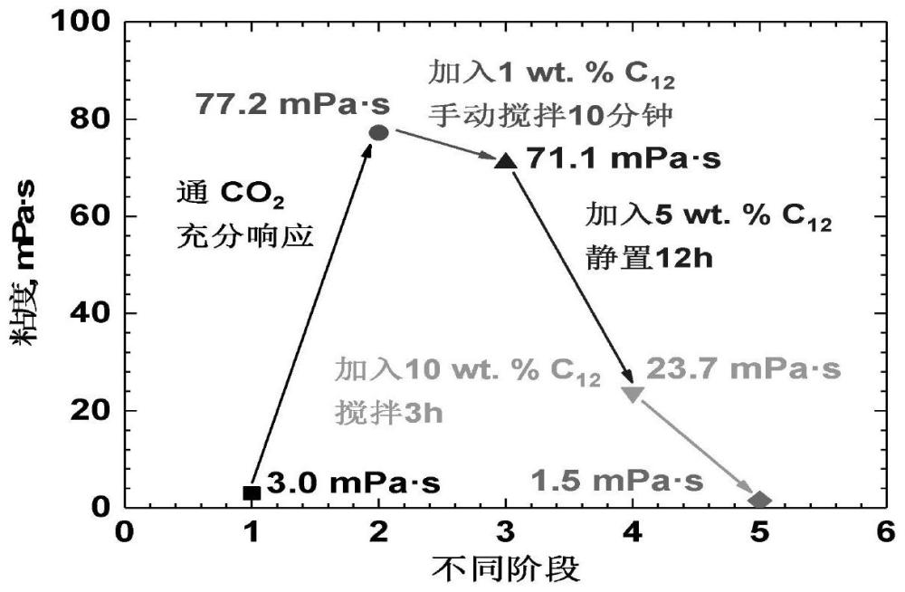 一种用于低渗透油藏的二氧化碳驱油控窜堵气的化学体系及方法与流程