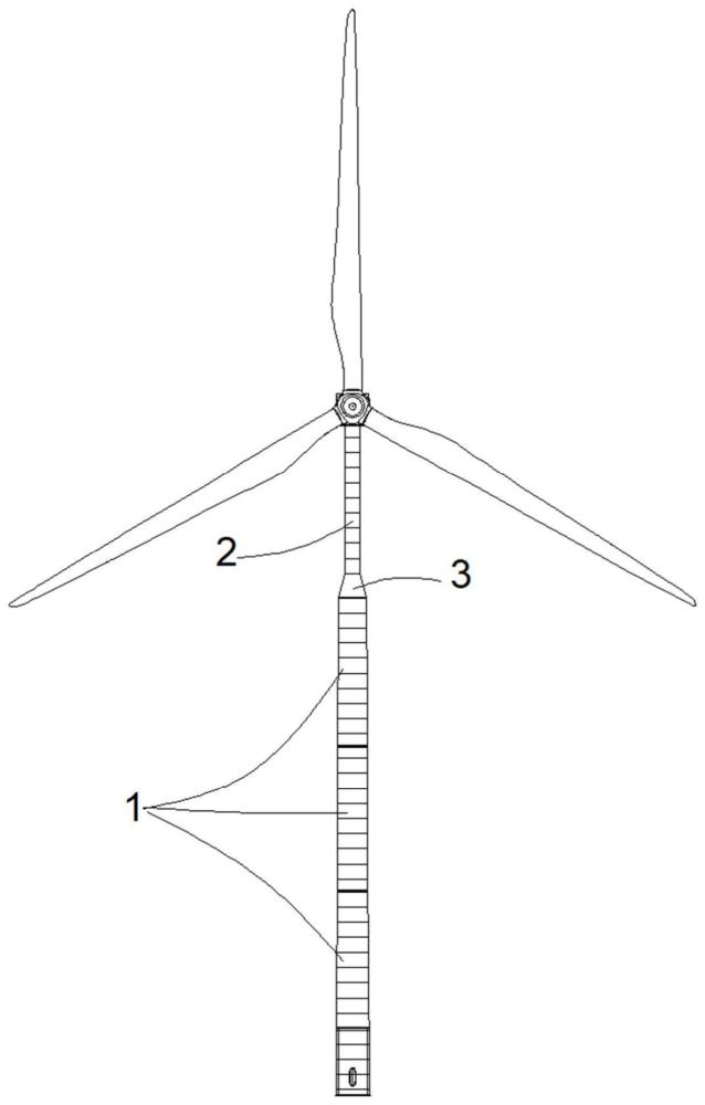 一种应用于风力发电机组的大直径高塔架结构及方法与流程
